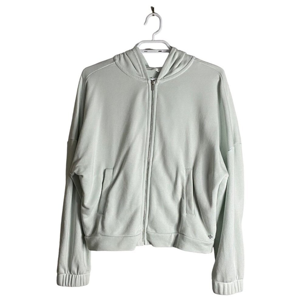 Shambhala Women's Pale Green Full Zip Sweatshirt Hoodie
